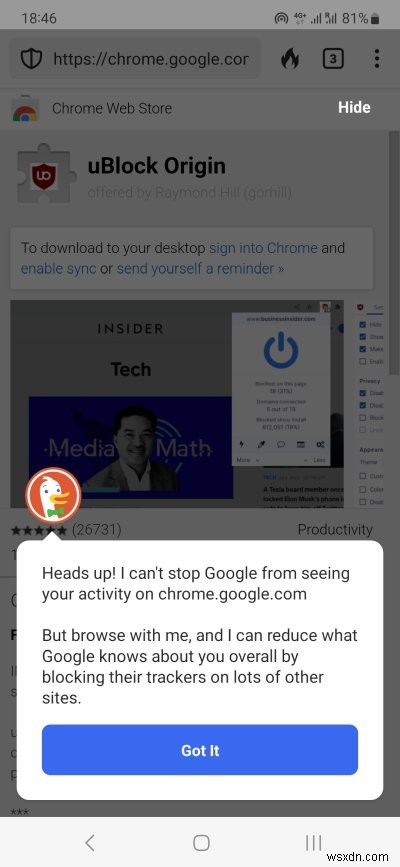 DuckDuckGo 브라우저 사용 후기: 뛰어난 기능성에도 불구하고 아쉬운 광고 차단과 과도한 알림