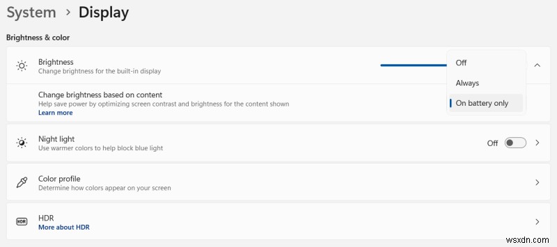 Windows 11 자동 밝기 조절 기능의 문제점과 해제 방법