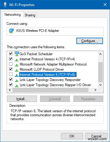 Windows에서 무선 연결이 유선으로 표시될 때 – IPv6가 원인이다