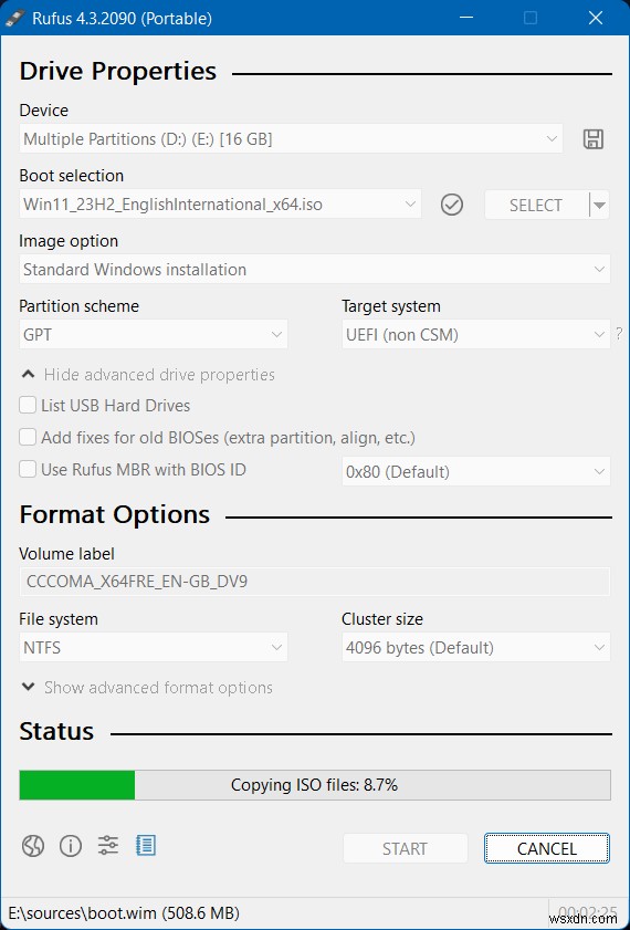 Rufus – 부팅 가능한 USB 드라이브 제작을 위한 신뢰할 수 있는 Windows 도구