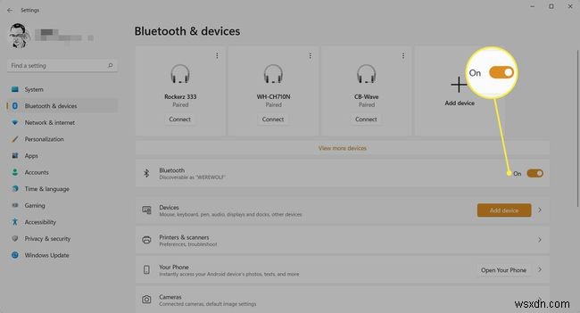 Windows 11에서 Bluetooth를 켜는 방법