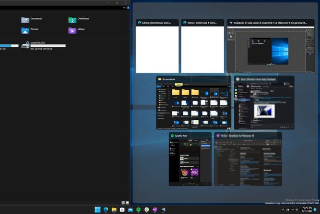 Windows 11에서 스냅 레이아웃으로 화면을 분할하는 방법