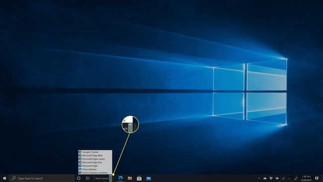 Windows 10에서 빠른 실행 도구 모음을 추가하는 방법