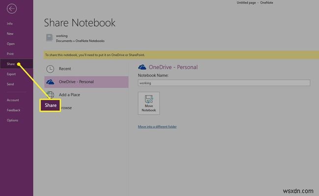 OneNote를 OneDrive 계정에 동기화하는 방법