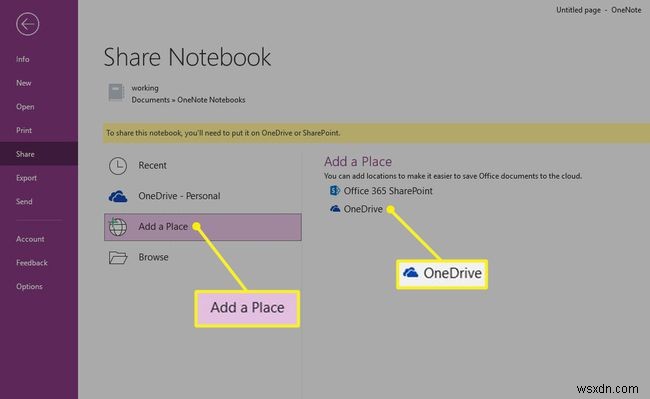 OneNote를 OneDrive 계정에 동기화하는 방법