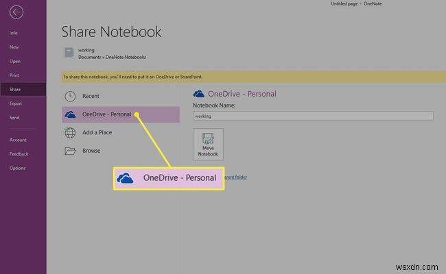 OneNote를 OneDrive 계정에 동기화하는 방법