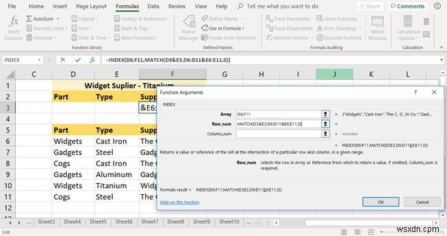 여러 기준으로 Excel 조회 수식을 만드는 방법