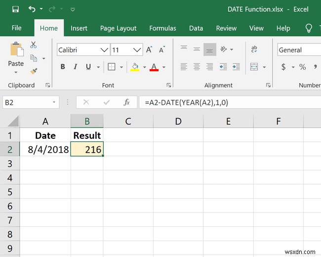 Excel DATE 함수 사용 방법