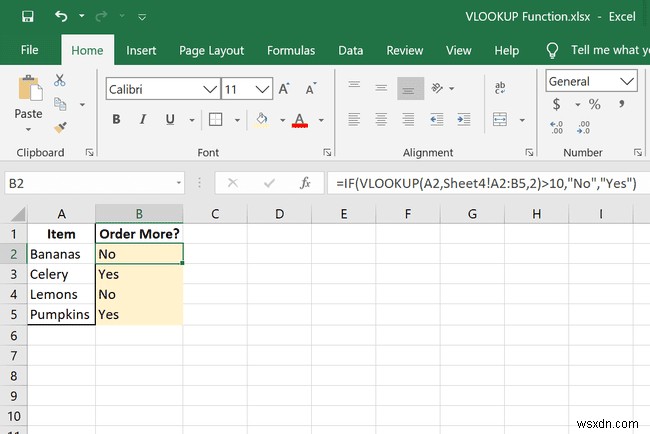 Excel에서 VLOOKUP 기능을 사용하는 방법