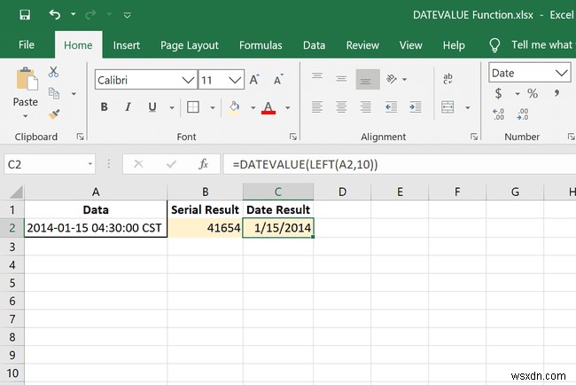 Excel DATEVALUE 함수 사용 방법