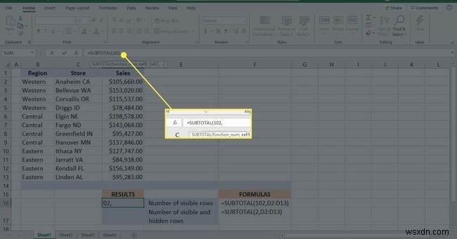 Excel 소계 기능 사용 방법