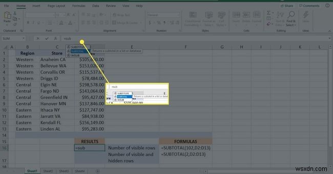 Excel 소계 기능 사용 방법