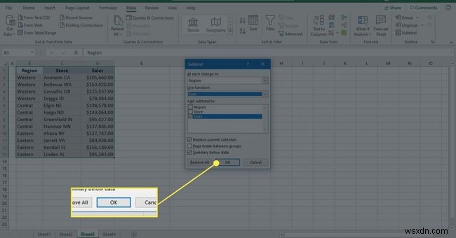 Excel 소계 기능 사용 방법