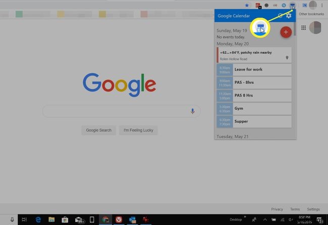 Windows 바탕 화면에서 Google 캘린더를 가져오는 방법