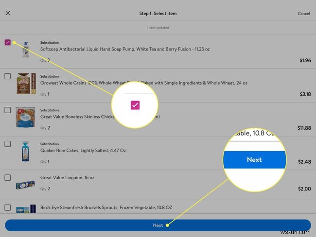 Walmart 식료품 앱 사용 방법