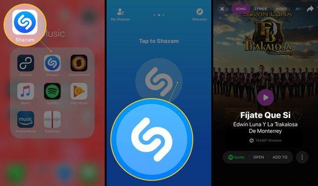 이미 휴대전화에 있는 노래를 Shazam하는 방법
