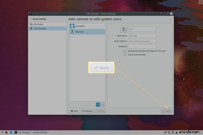 KDE 플라즈마 데스크탑에서 Linux 사용자를 추가하는 방법