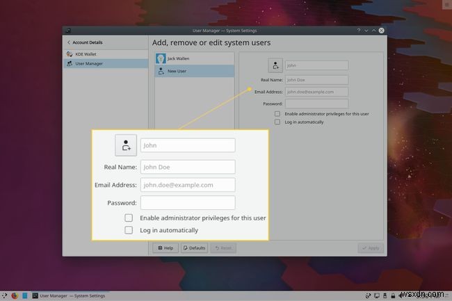 KDE 플라즈마 데스크탑에서 Linux 사용자를 추가하는 방법