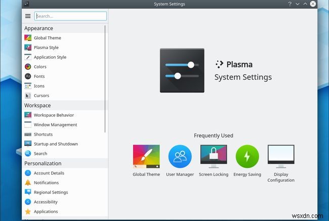 KDE 데스크탑 환경의 개요