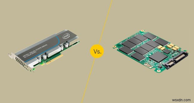 PCIe 대 SATA SSD