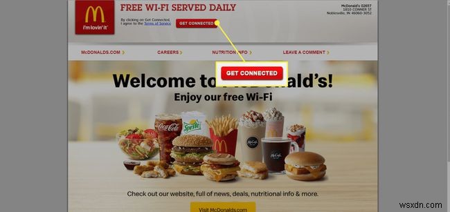 McDonalds Wi-Fi를 사용하여 연결하는 방법