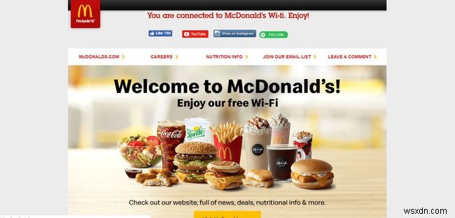 McDonalds Wi-Fi를 사용하여 연결하는 방법