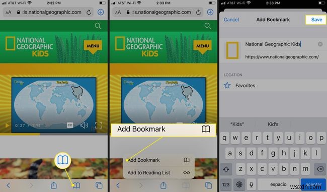 iPhone 또는 iPod touch에서 Safari 책갈피를 추가하는 방법