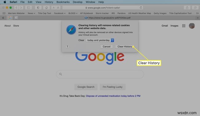 Safari에서 검색 기록을 관리하는 방법