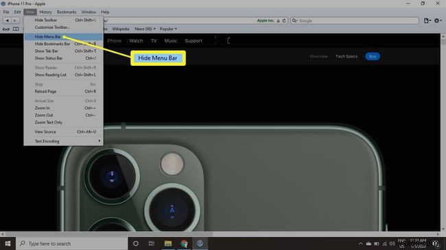 Windows용 Safari에서 메뉴 막대를 표시하는 방법