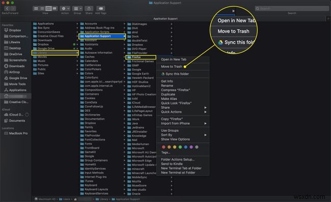 Mac용 Firefox를 제거하는 방법