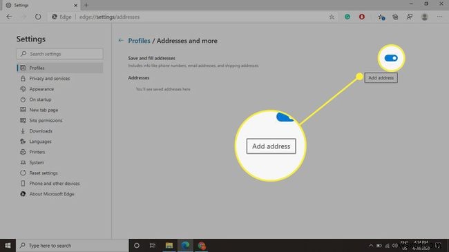 Microsoft Edge 자동 완성 설정 관리 방법