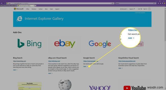 Internet Explorer 11에 검색 엔진을 추가하는 방법