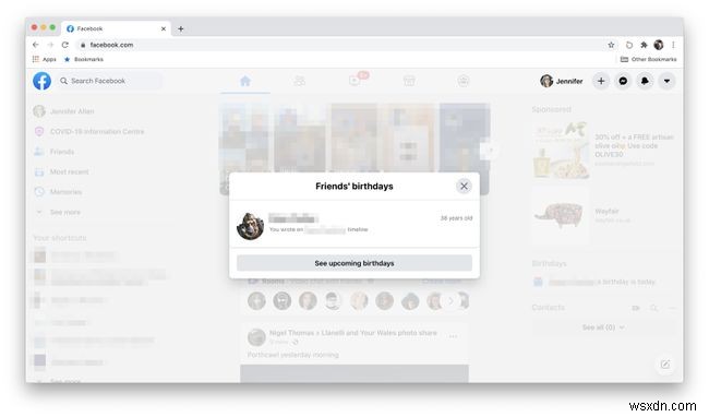 Facebook에서 친구 생일을 찾는 방법