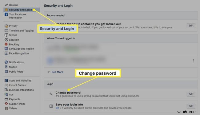 Facebook 비밀번호 변경 방법