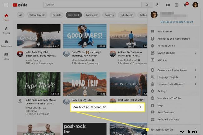 YouTube에서 제한 모드를 끄는 방법