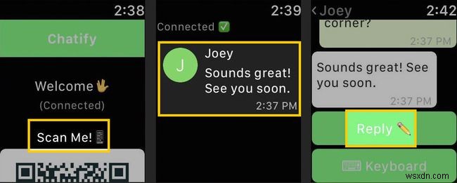 Apple Watch에서 WhatsApp을 사용하는 방법