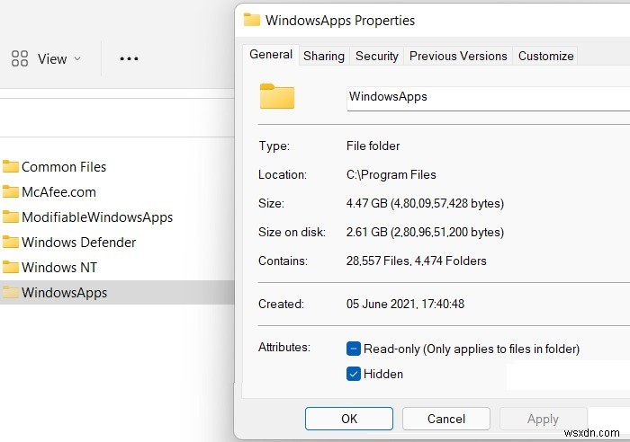 Windows에서 WindowsApps 폴더에 액세스하는 방법