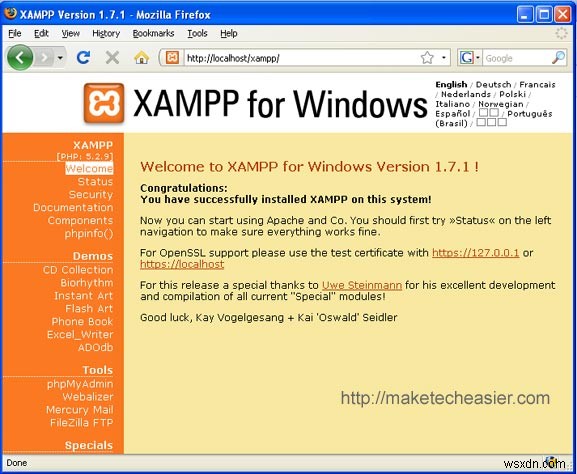 Windows Localhost에서 WordPress MU를 설치하는 방법(XAMPP 사용)