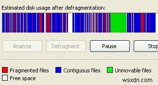 PageDefrag를 사용하여 시스템 파일 조각 모음