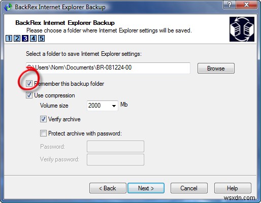 BackRex로 Internet Explorer 설정을 백업하는 방법