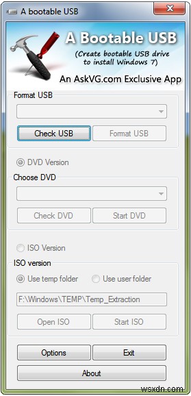 USB 드라이브에서 Windows 7/Vista/Server 2008을 설치하는 또 다른 방법