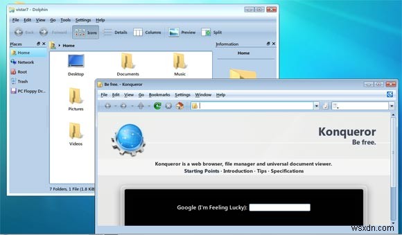 단순한 3단계로 Kubuntu Jaunty를 Windows 7로 변환