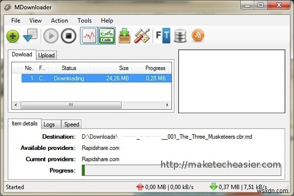 MDownloader:파일 공유 서비스에서 더 쉬운 파일 다운로드