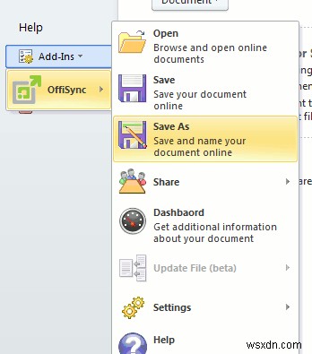 MS Office 문서를 온라인 Office 앱과 동기화하는 방법(Google 문서도구, Zoho, Office Live)