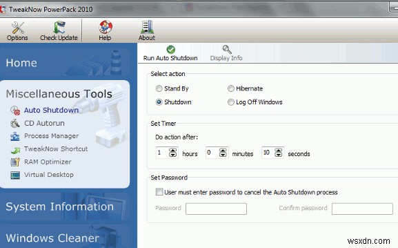 TweakNow PowerPack 2010:Windows용 포괄적인 Tweaker 응용 프로그램