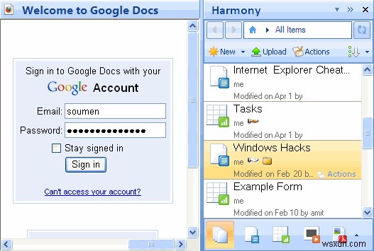 Microsoft Outlook에서 Google 문서도구 문서를 관리하는 방법