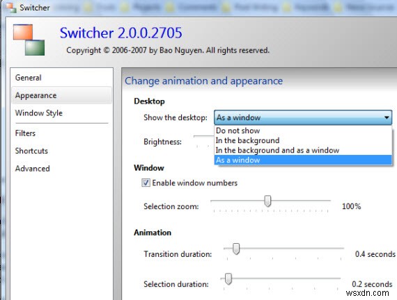 Switcher:Windows용 더 나은 Alt-Tab 대체