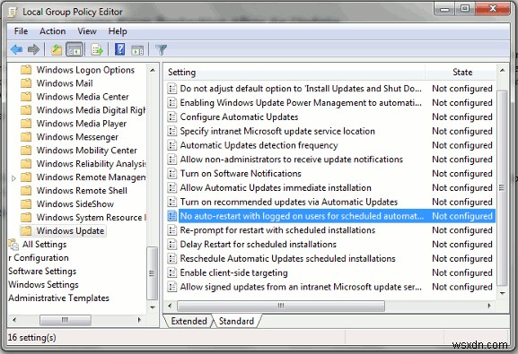 자동 업데이트 후 Windows가 다시 시작되지 않도록 하는 방법