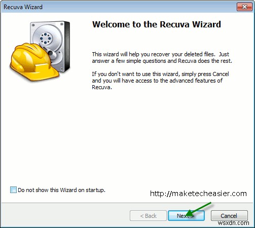 Windows 7에서 Recuva Portable을 사용하여 삭제된 파일을 복원하는 방법