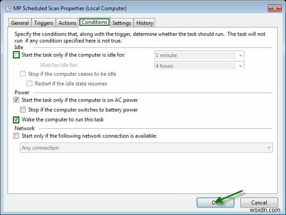 야간 작업을 위해 Microsoft Security Essential을 예약하는 방법